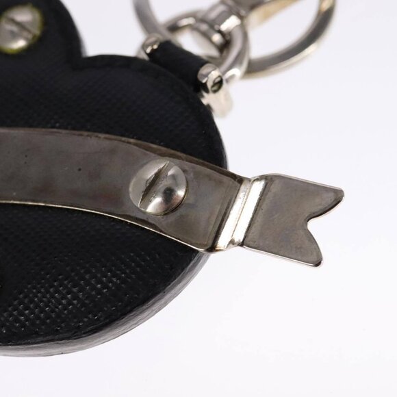 PRADA Key Ring Leather Black Auth ac3522 - Picture 14 of 14